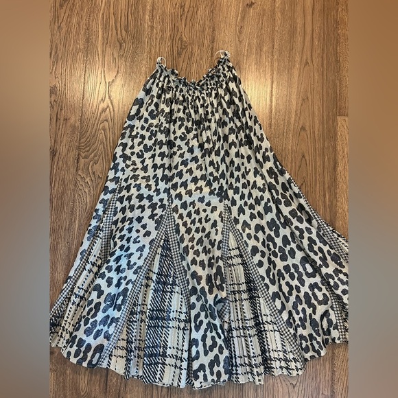 Incredible Vintage Diane Von Furstenberg Skirt Wool Metallic Leopard OS - Picture 1 of 4